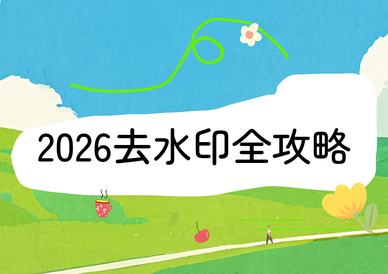 2026图片去水印方法汇总:免费工具+电脑软件+手机APP全搞定