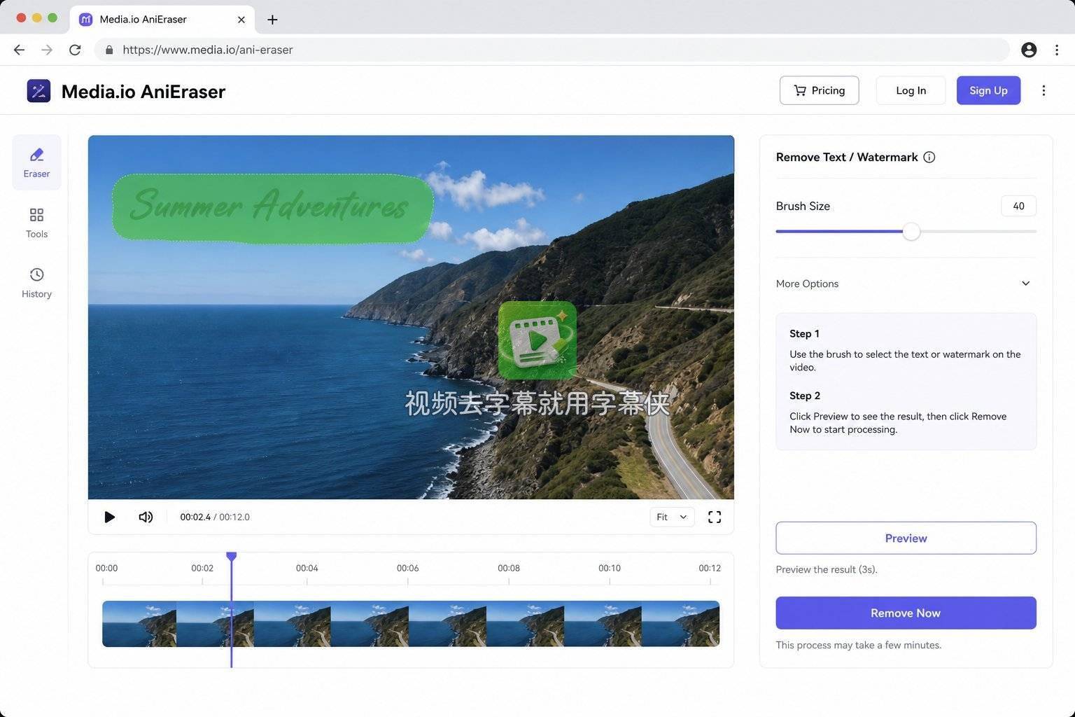 Media.io AniEraser