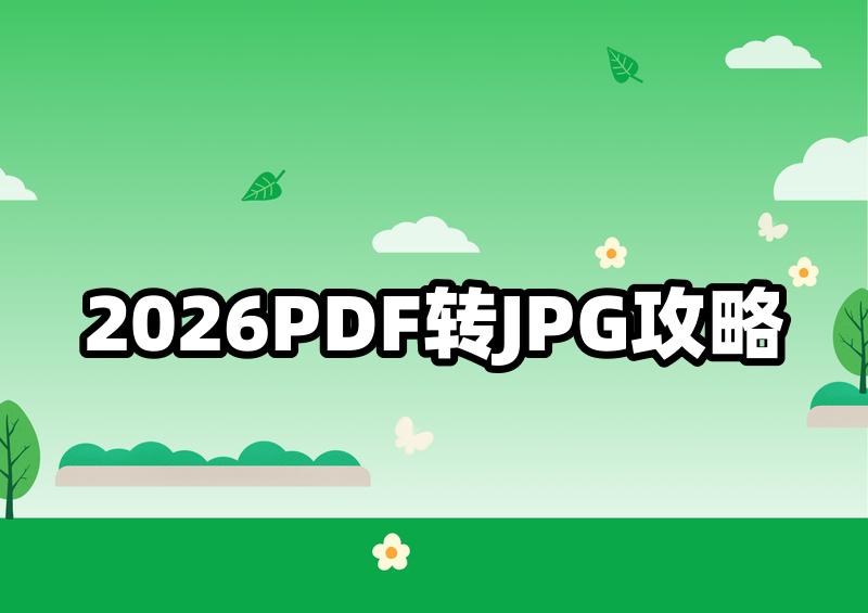 2026 年 PDF 转 JPG 保姆级教程:免费工具、电脑自带功能一看就会